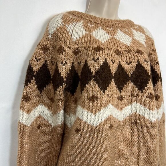 Vero Moda Filippa o-neck Nordic Sweater birch tan NWT size small - Picture 7 of 16